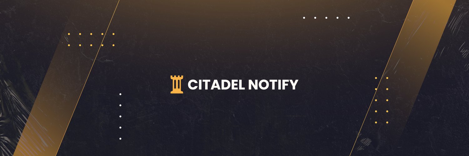 Citadel Notify banner