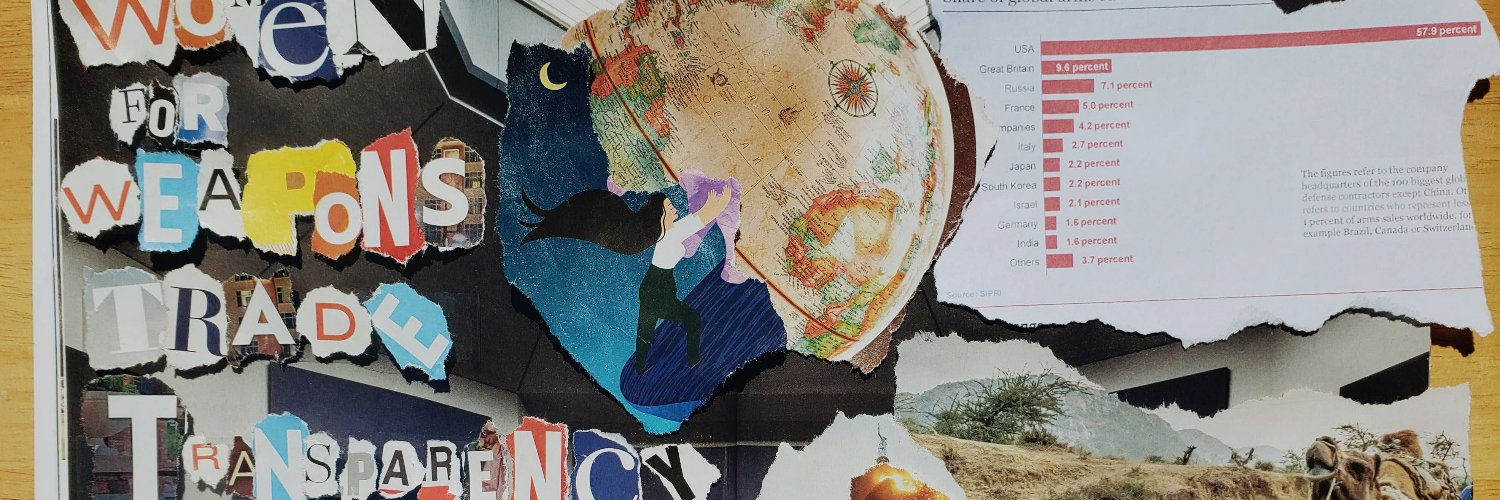 Women for Weapons Trade Transparency banner