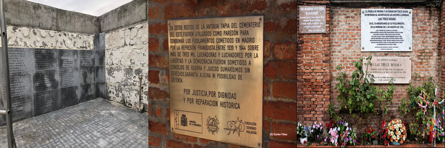 AntiFascistas de Madrid en Cementerio la Almudena banner