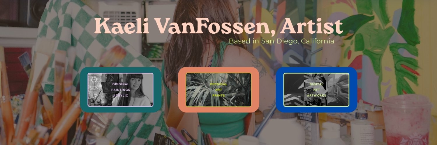 Kaeli VanFossen | Artist 🌴 Profile Banner