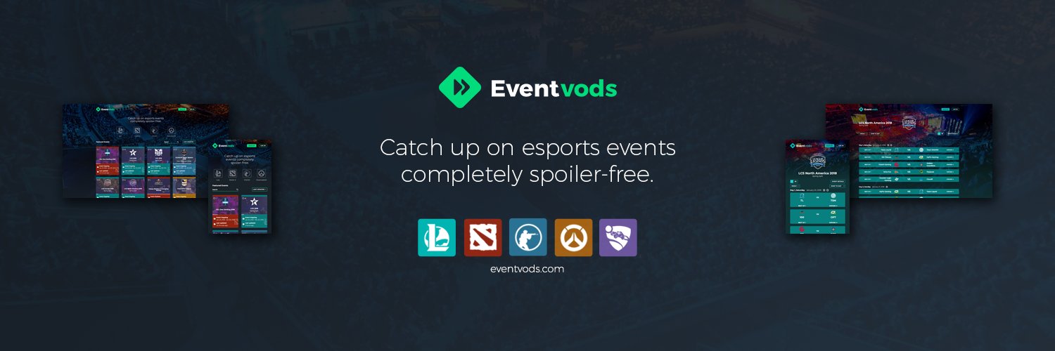 Eventvods.com - Esports on Demand banner