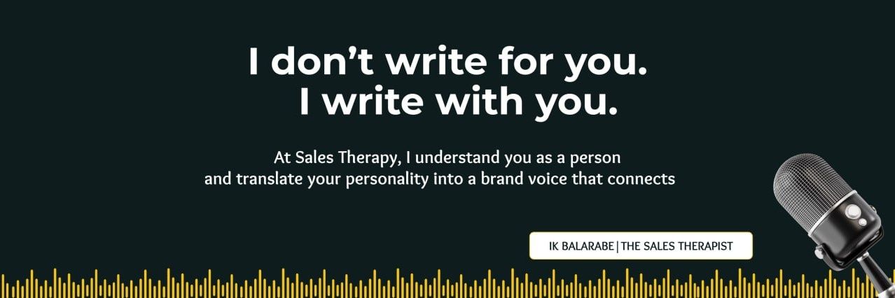 The Sales Therapist's banner