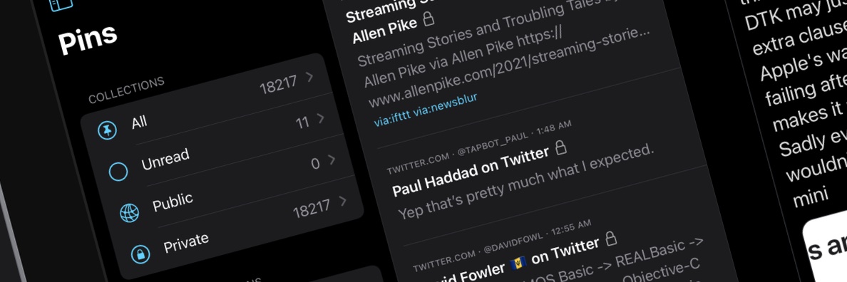 Pins for Pinboard banner