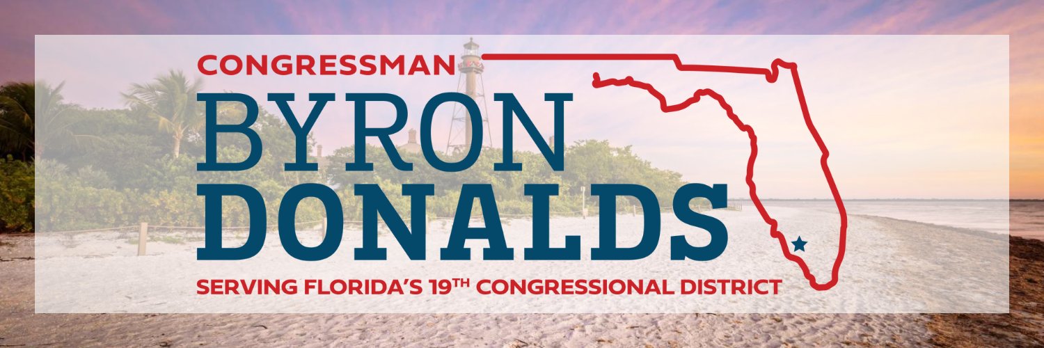 Congressman Byron Donalds's banner