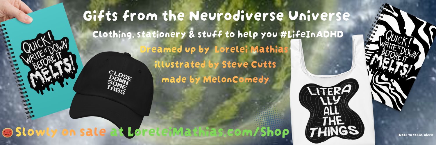 Lorelei Mathias Author/Comedian/AuDHDer banner