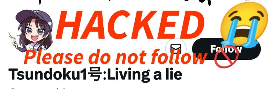 Tsundoku 2号:Old account got hacked banner