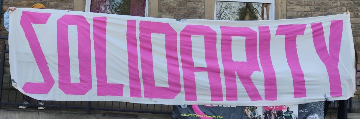 Sheffield Student Housing Campaign banner