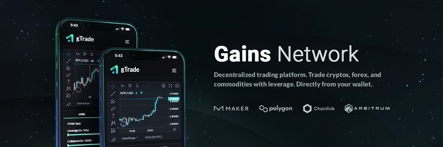 gTrade | Gains Network 🍏 Profile Banner