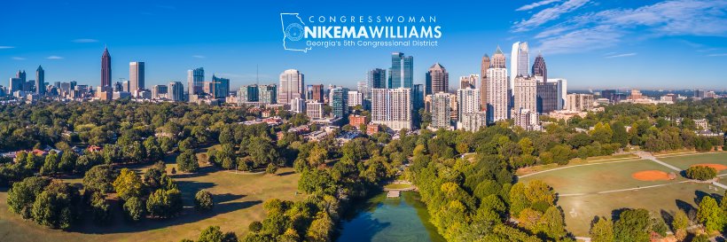Congresswoman Nikema Williams's banner