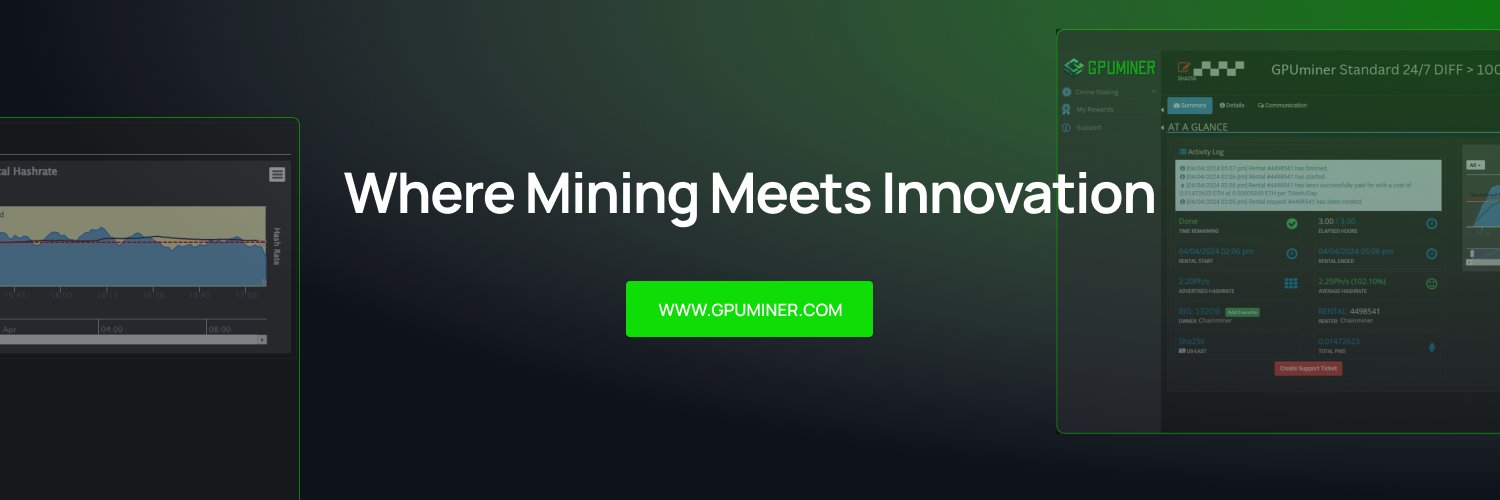GPUMinerPortal's profile banner image
