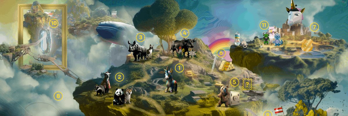 Crypto stamp 5.1 fluffy lion NFT.NYC 2024 banner