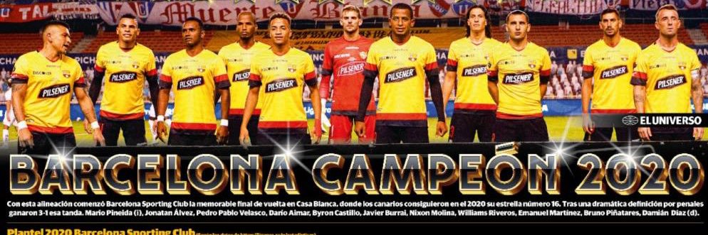 Barcelona Campeón banner