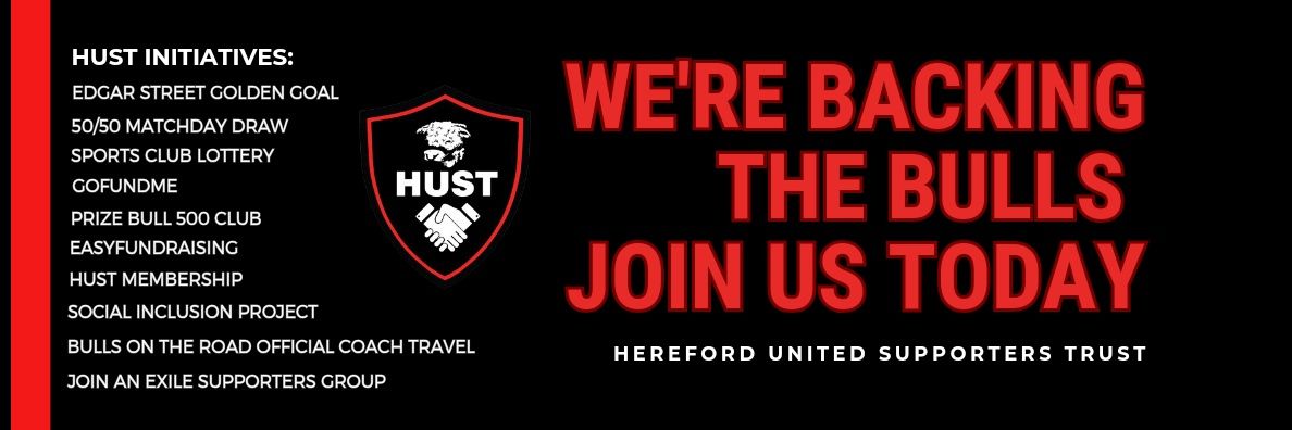 Hereford United Supporters' Trust (HUST)'s banner