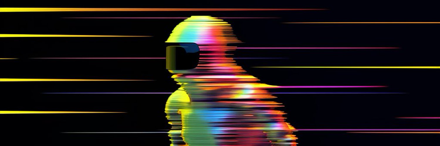 Glitch Art by Meta is Dope Profile Banner