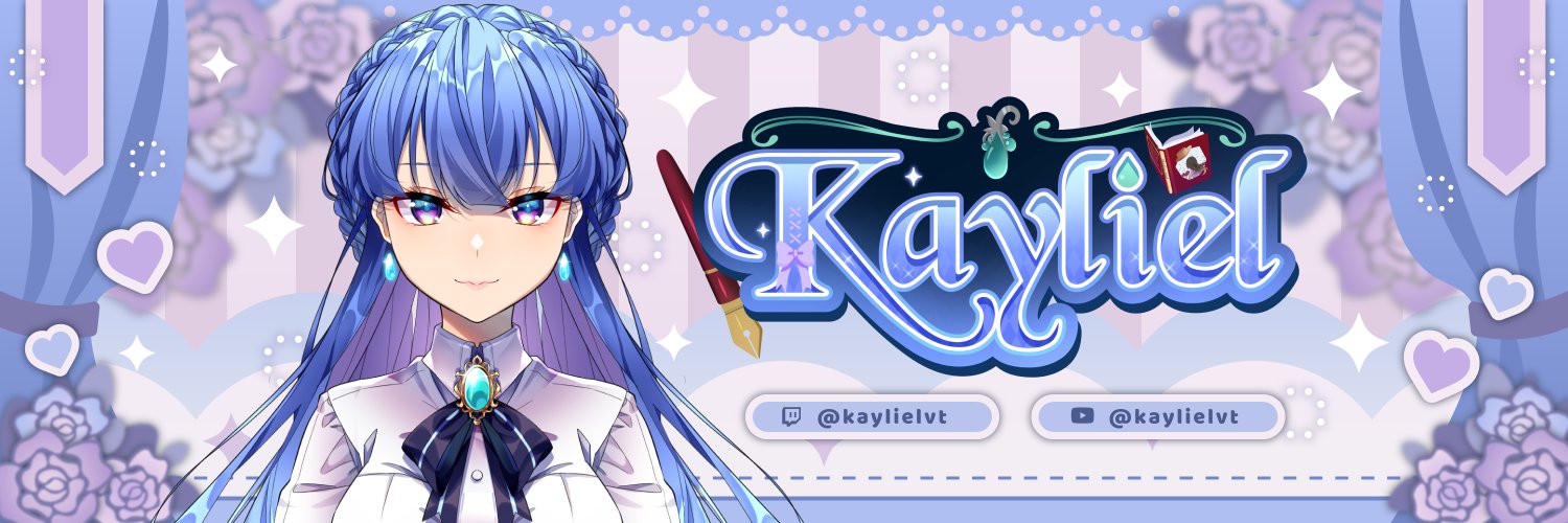 Kayliel💙🖋 Librarian and Retro Vtuber banner
