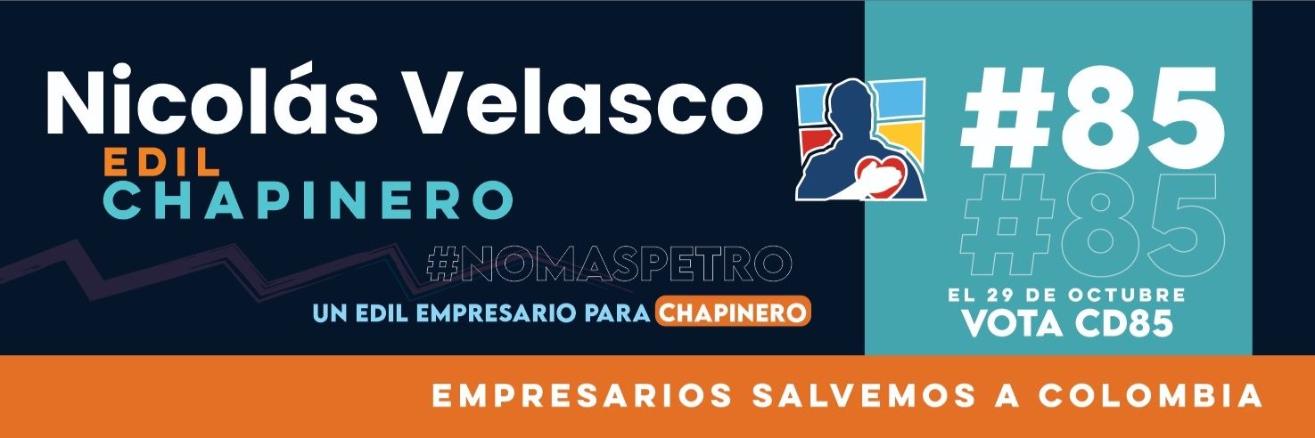 Nicolás Velasco's banner