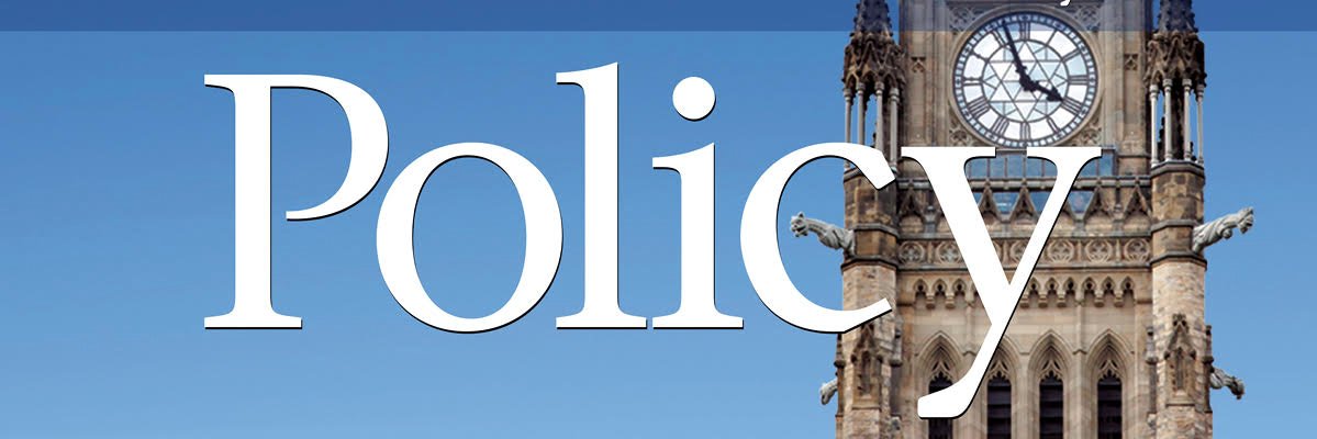 Policy Magazine's banner
