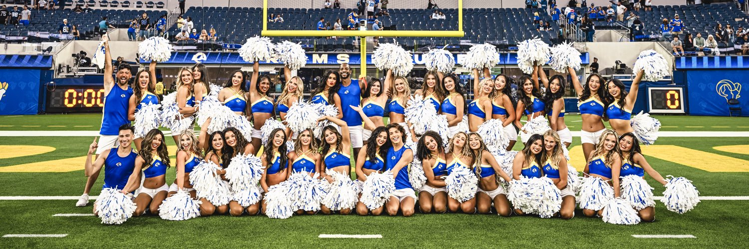 Rams Cheerleaders banner