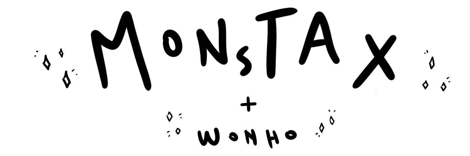 poorly drawn monsta x banner