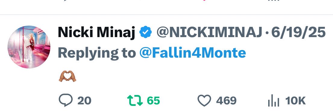 Mnte Minaj's banner
