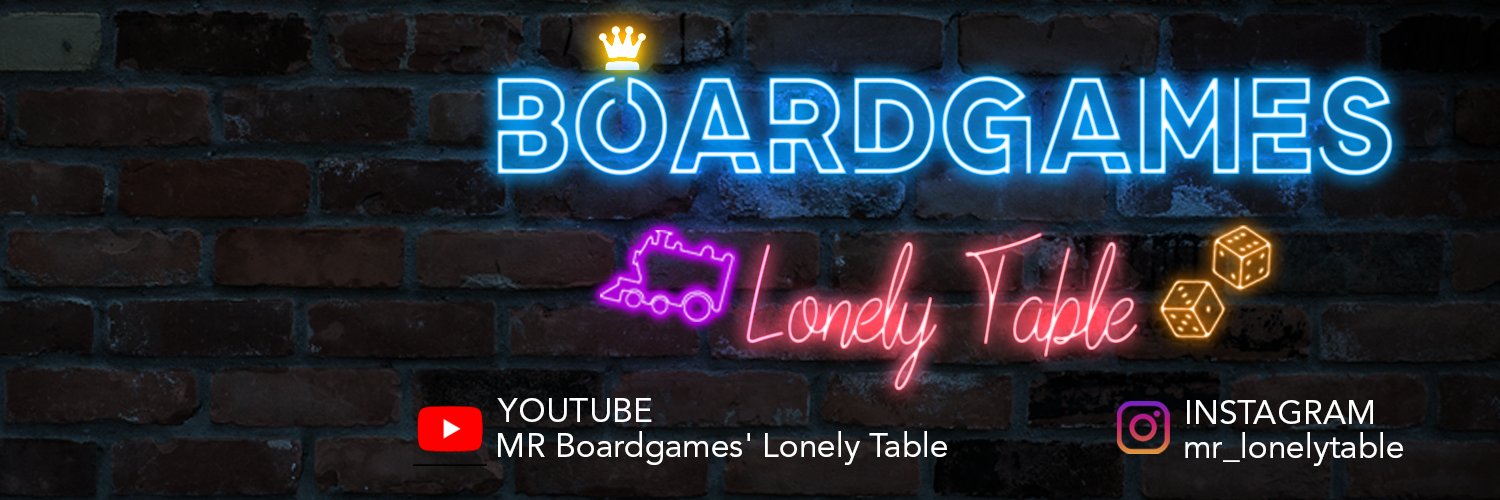 MR Boardgames' Lonely Table banner