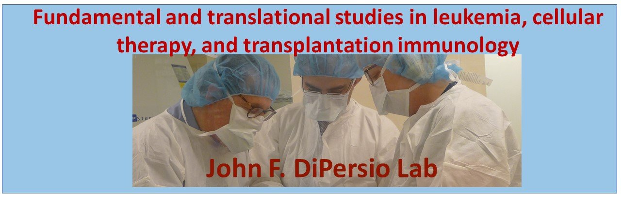 John F. DiPersio Lab banner