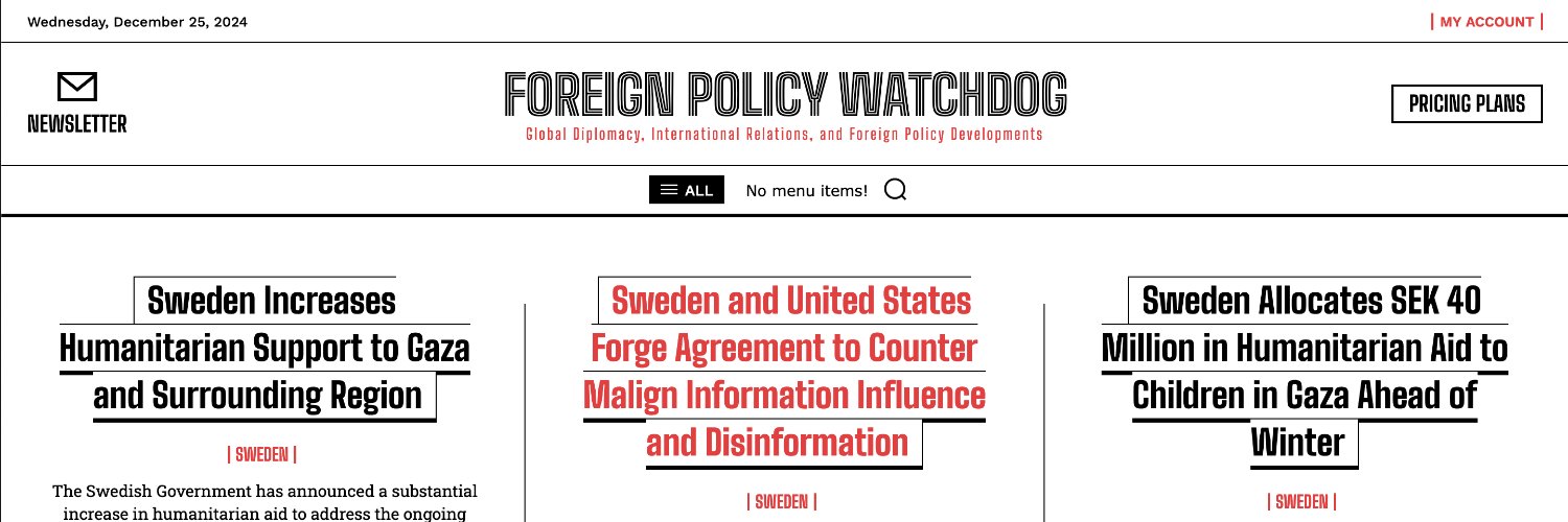 ForeignPolicyWatchdog.com banner
