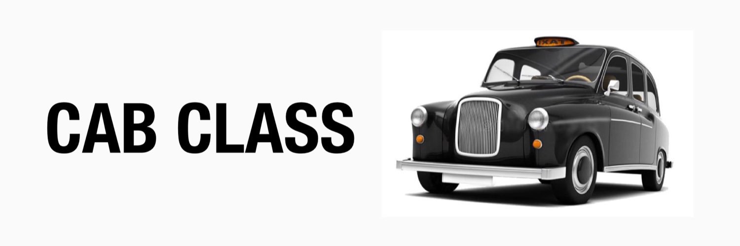 Cab Class Podcast banner