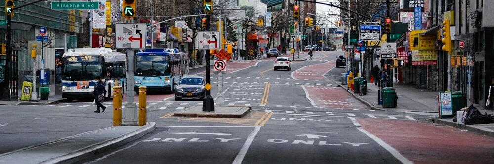 Flushing Main Street Busway banner