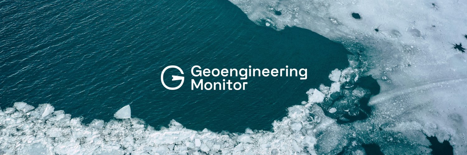 Geoengineering Monitor (also on bluesky) banner