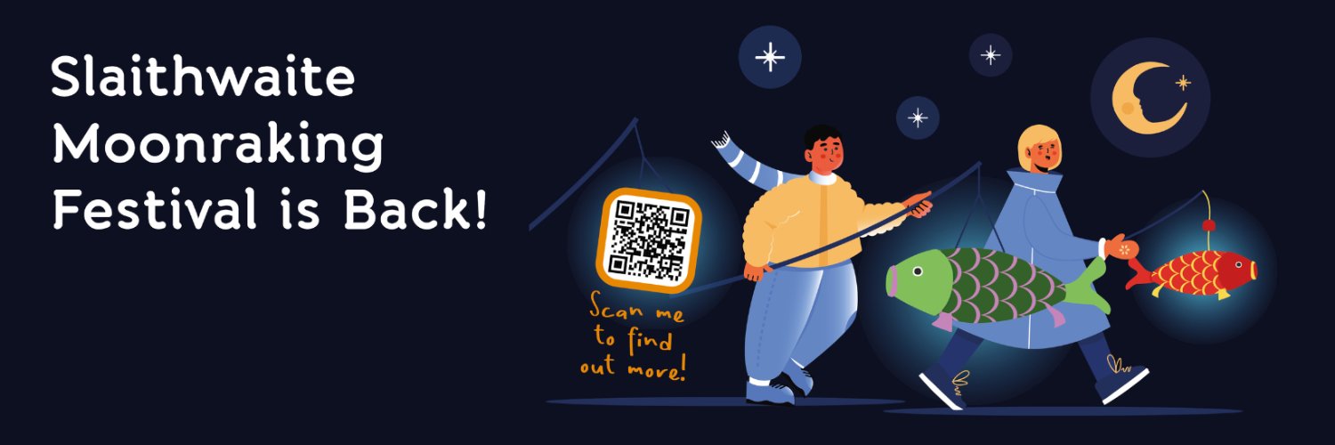 Slaithwaite Moonraking Festival banner