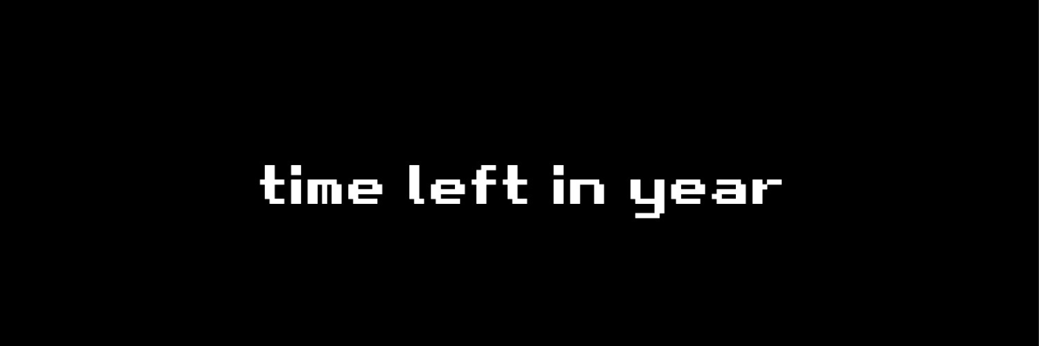time left in year banner