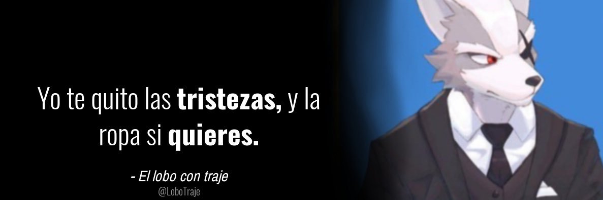 El lobo con traje banner