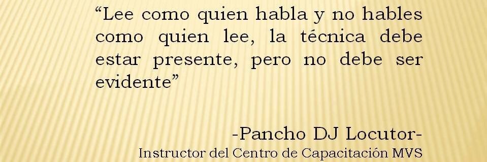 PanchoDj Locutor. banner