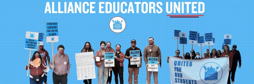 Alliance Educators United banner