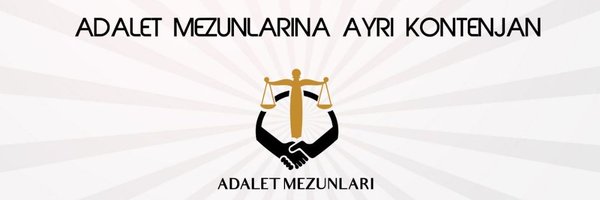 ADALET MEZUNLARI DAYANIŞMA PLATFORMU Profile Banner