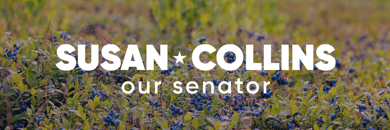 Susan Collins for Senator banner