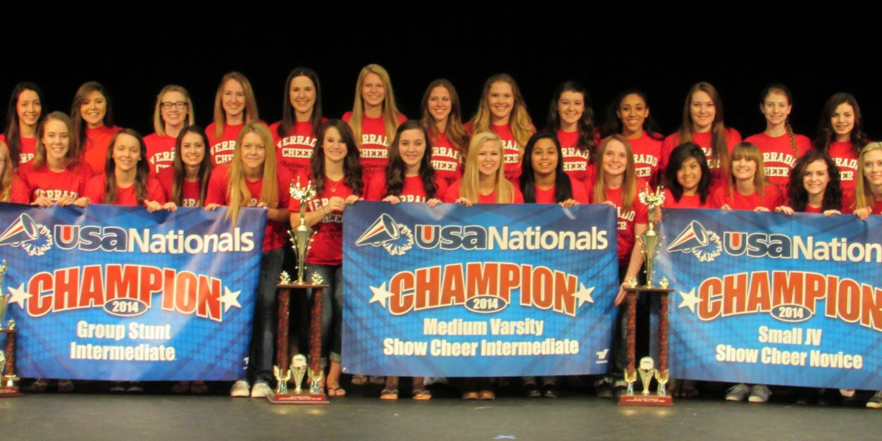Verrado Cheer banner