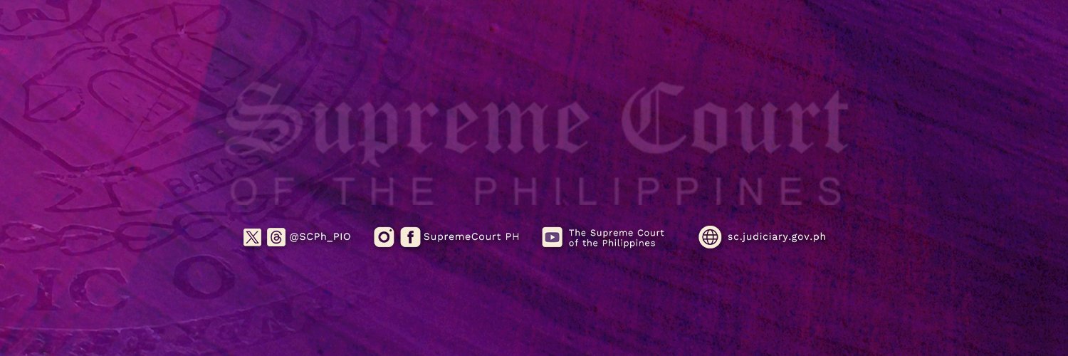 Philippine Supreme Court Public Information Office Profile Banner