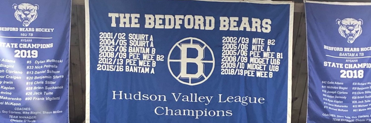 Bedford Bears Hockey banner