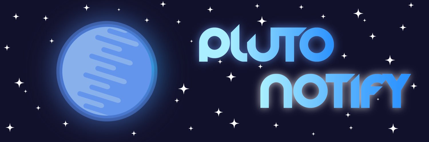 Pluto Notify banner