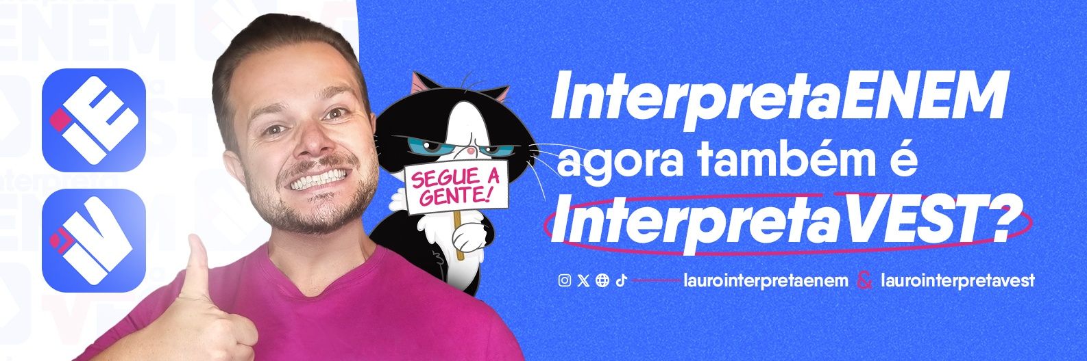 Lauro Interpreta | ENEM | VEST banner