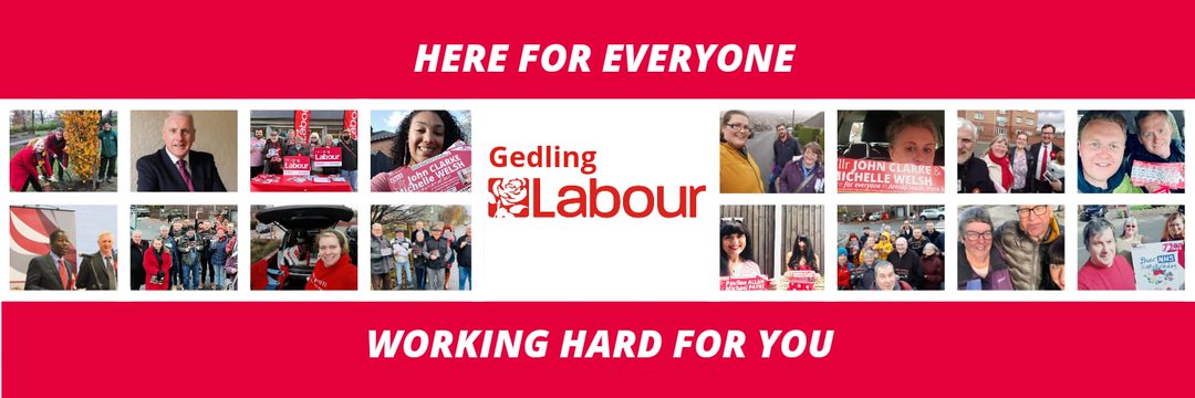Gedling Labour banner