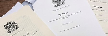 House of Lords International Agreements Committee's banner