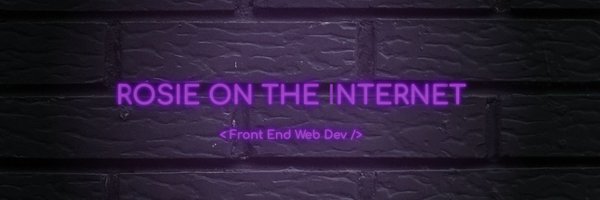 RosieMOnTheNet Profile Banner
