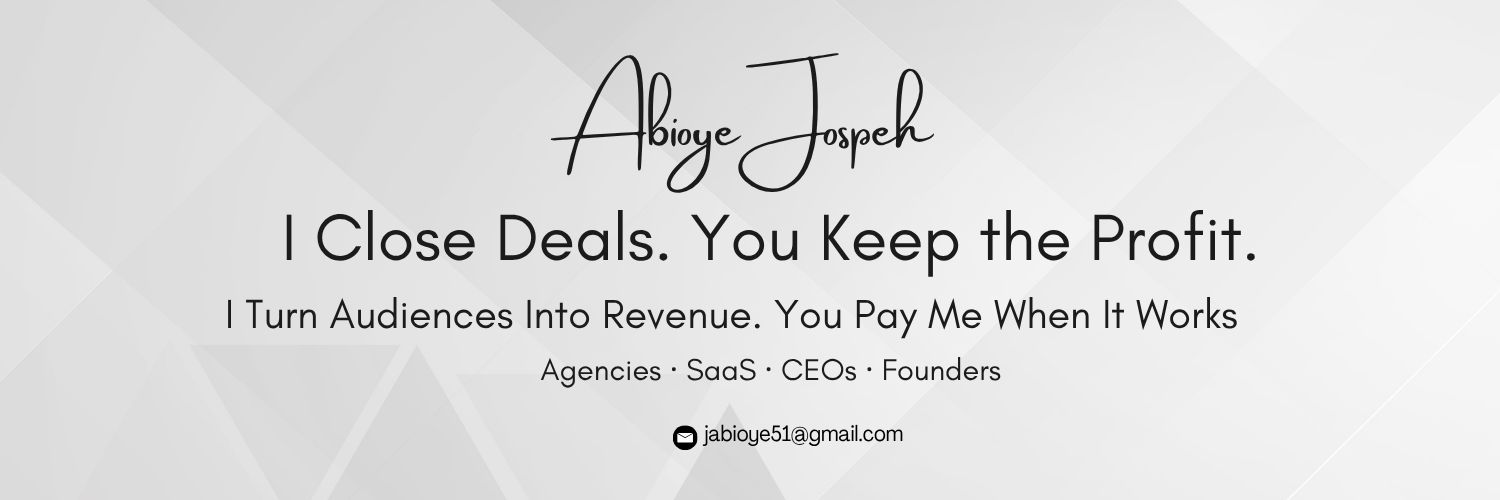 Abioye | B2B Deal Closer banner