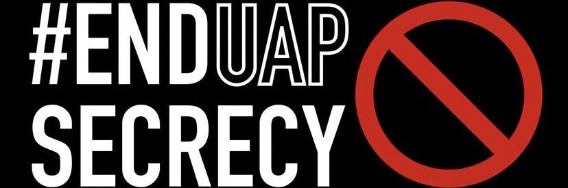 #EndUAPSecrecy banner