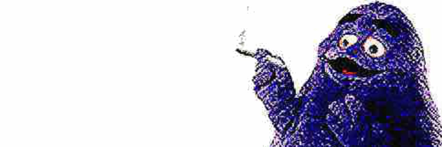 Grimace Smoking Weed's banner