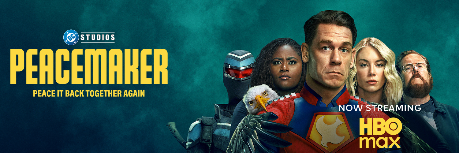 Peacemaker on HBO Max banner