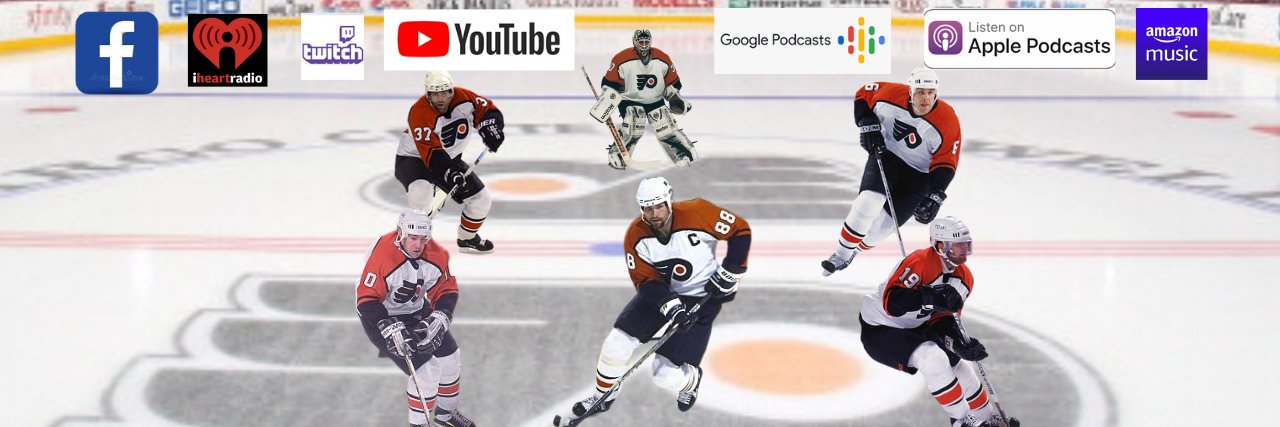 The Flyer and Ice Podcast banner